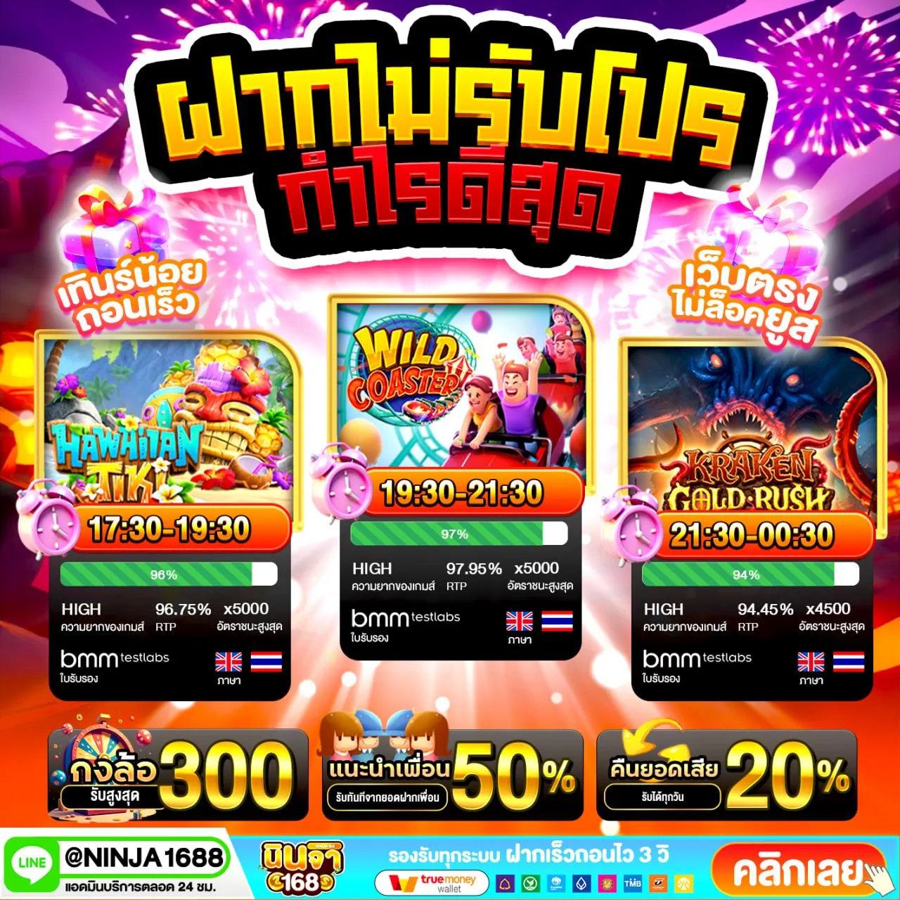 ลองเข้ามาสัมผัสประสบการณ์ดูสิ สล็อตเว็บตรง นินจา168 รับรองไม่ผิดหวัง